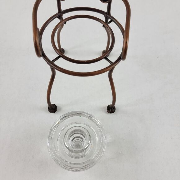 Metal Chair Taper Candlestick Holder - Picture 7 of 8
